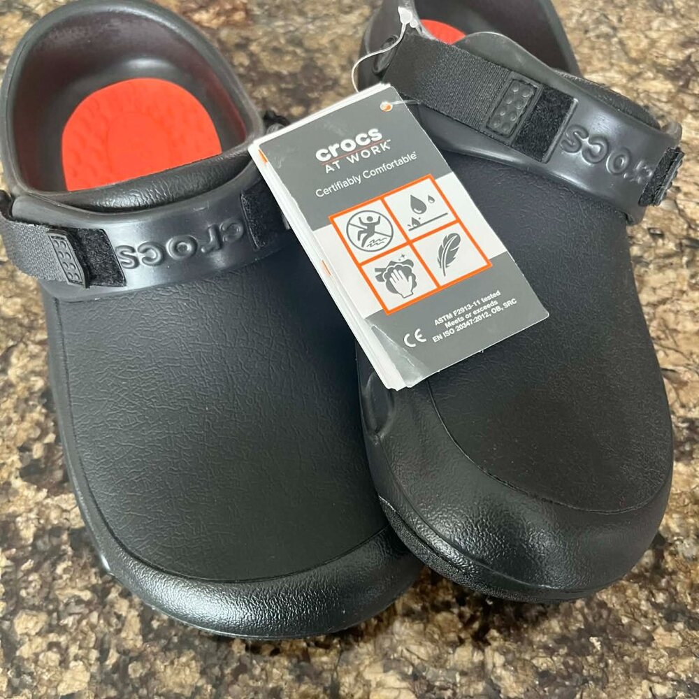 BRAND NEW BLACK CROCS W/TAGS